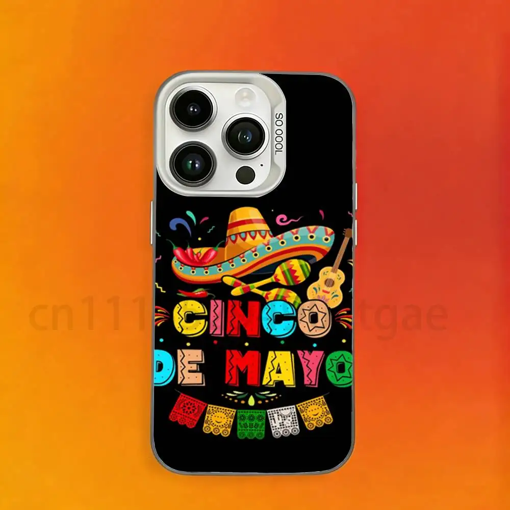 Mexico Cinco de Mayo Phone Case For iPhone 17,16,15,14,13,12,11,Pro,Max,Plus,Mini, Matte Shockproof Case