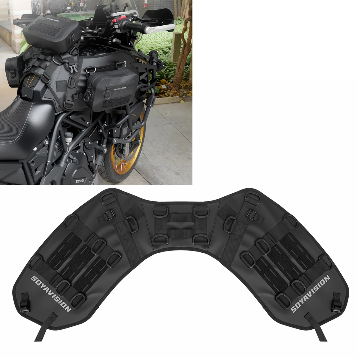 

Motorcycle Tactical Vest Motorcross Tank Bag Base/ Saddle Bag Base Portable Motor Accessory For Universal Motor