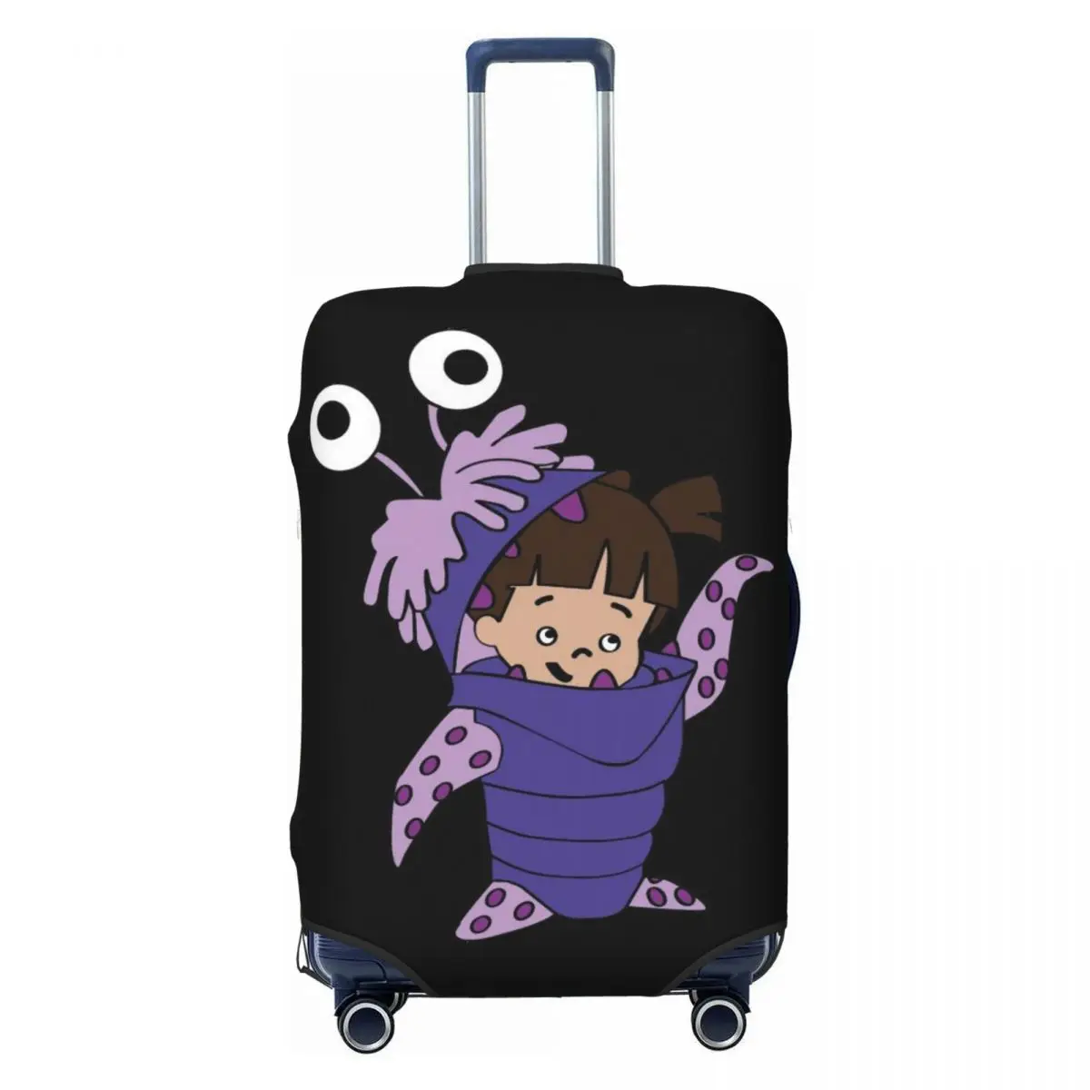 

Пользовательский чехол для багажа с героями мультфильмов Университета монстров, эластичные защитные чехлы для дорожных чемоданов, подходят для 18-32 дюймов