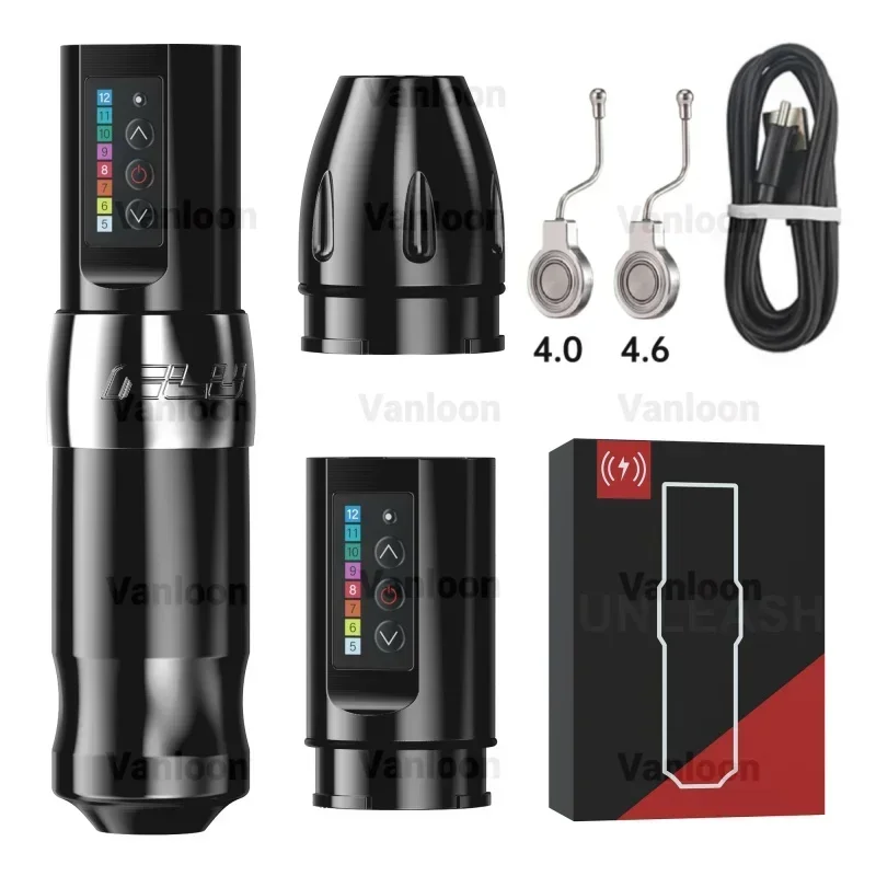 Brand New FLUX Wireless Tattoo Pen Machine With Wireless Rechargeable Battery Strong Coreless Motor 2400 MAh Lithium Battery