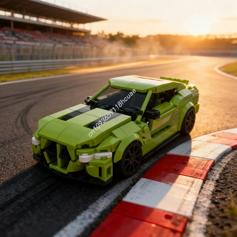 

399 шт. MOC BMWedd соревнования городские чемпионы суперкар модель строительные блоки DIY рождественские подарки креативные игрушки образование дети