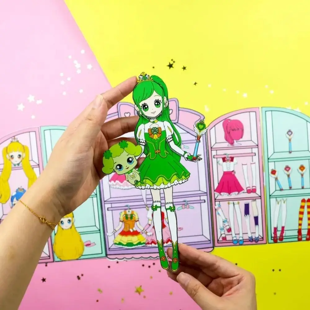 no-cutting-paper-house-girl-diy-handmade-paper-quiet-book-sparkling-handbook-diy-cute-princess-book-makeover-game