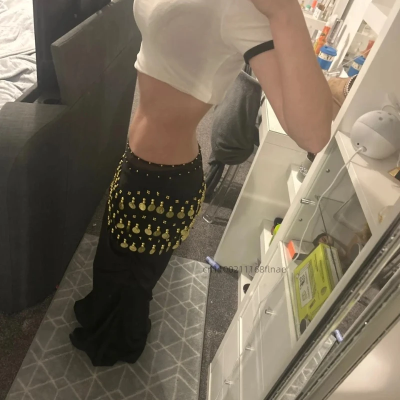 Female Belly Dance 72 Yuan Sexy Waist Chain, Indian Dance Three-layer Gold Coin Waist Scarf, Dance Practice Hip Scarf