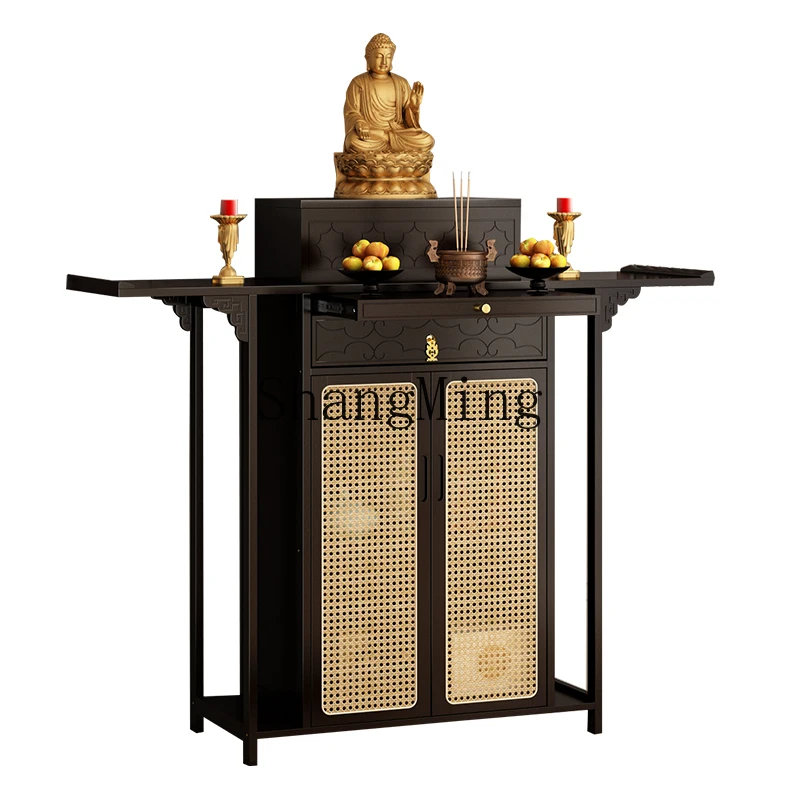 

LXY household simple new Chinese immortal table God of Wealth Guanyin Bodhisattva offering Buddhist niche cabinet