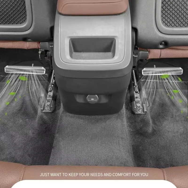 Cubierta protectora de Metal a prueba de polvo para salida de aire inferior del asiento trasero de coche, embellecedor para Volvo XC90 XC60 S90 V60 S60 V90, accesorios interiores