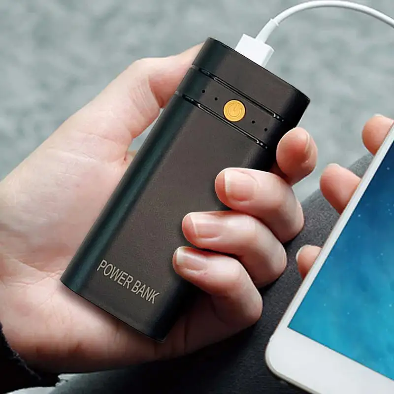 Mobile Charging Bank Case Nesting Design USB Power Bank Case Portable Phone Battery Charging cover Power Bank Accessories