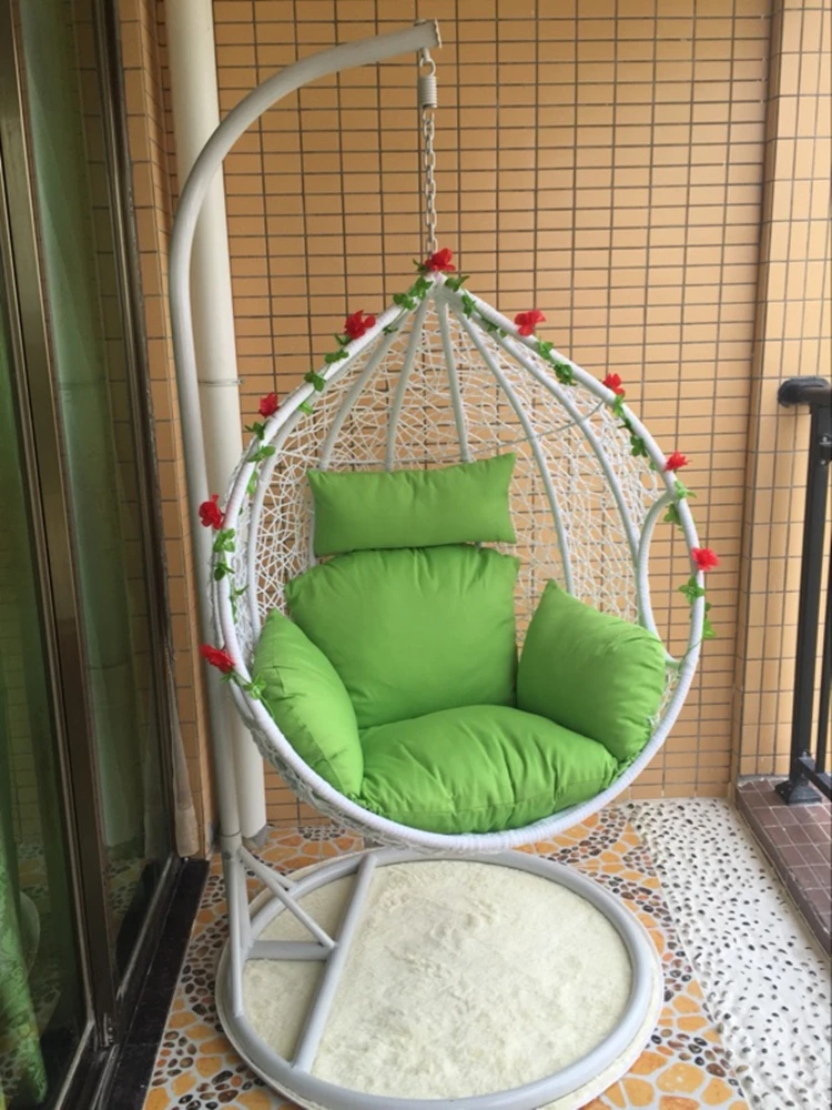 Iron bird nest hanging chair chlorophytum comosum rattan chair hanging basket swing outdoor indoor balcony new lazy hammock