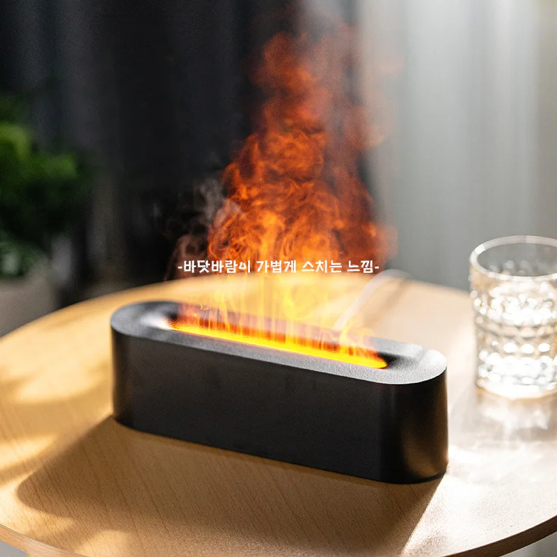 Mini humidificateur de feu de camp en mousse LED, lumière USB, supporter ficateur d'air, améliore la ories et la santé du sommeil