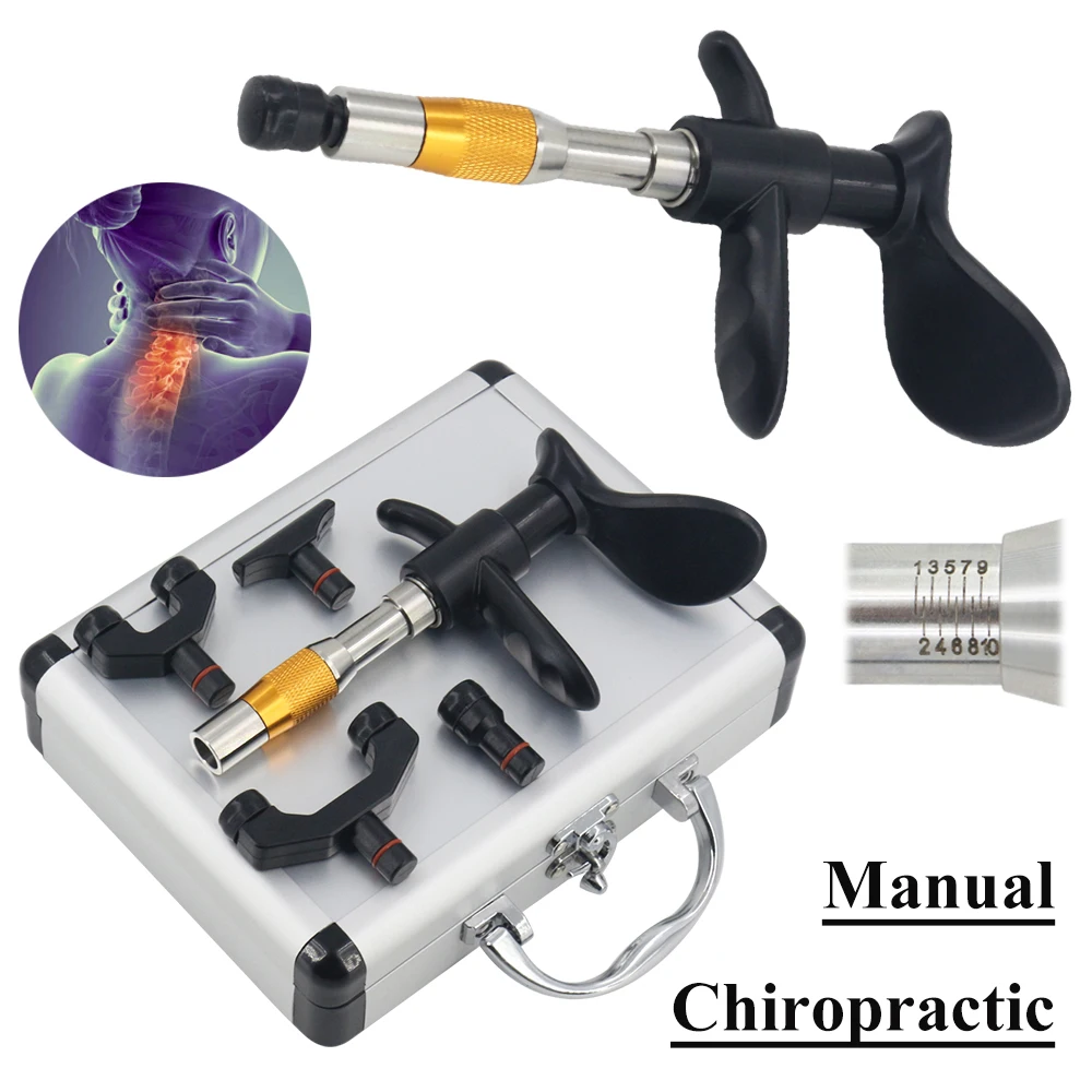 

Chiropractic Adjusting Tools Manual Correction Gun 10 Levels Health Care Impulse Therapy Intensity Adjustable Spinal Massager