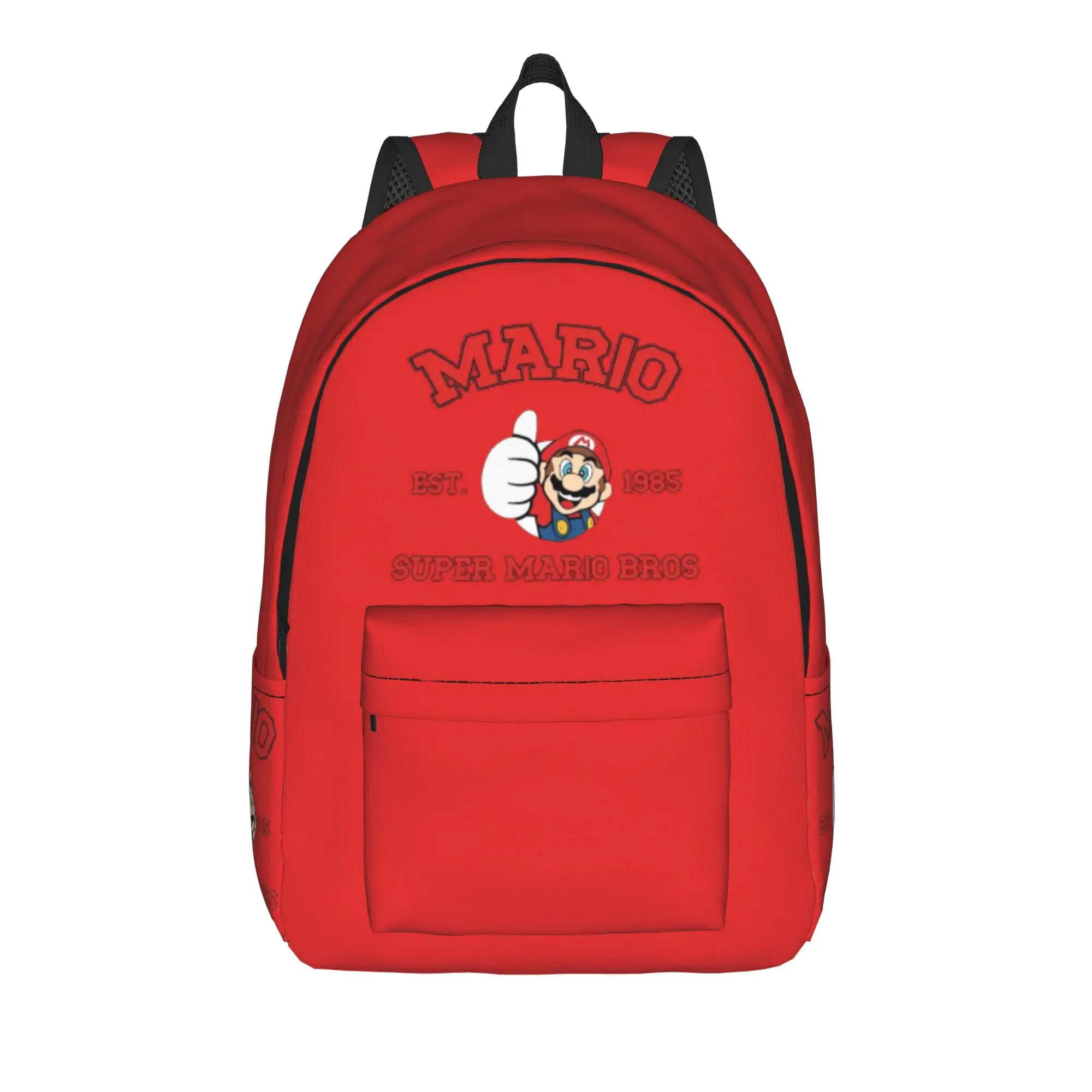 

Marioes characters est.1985 Backpack for Men Women Cool High School Work Daypack Laptop Canvas Bags Sports
