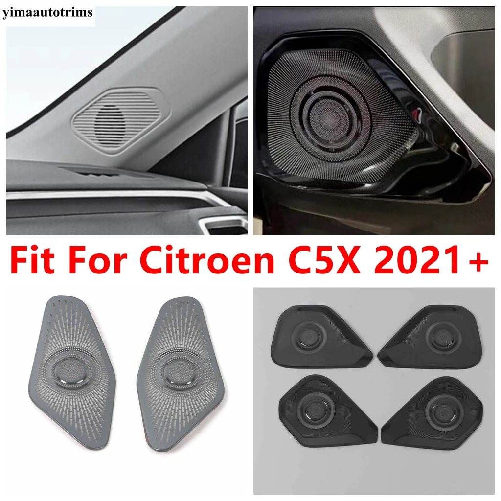 

Car Door Speaker / Front Triangle Pillar A Loudspeaker Audio Sound Frame Cover Trim Fit For Citroen C5X 2021 - 2024 Accessories