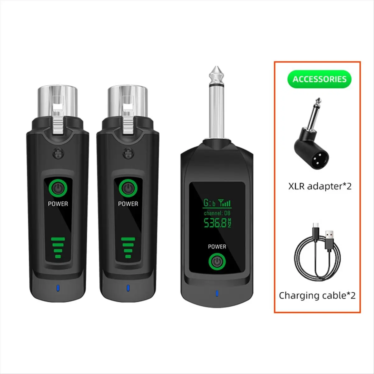 

ONGE 2,4G беспроводной микрофон XLR передатчик приемник для динамического микрофона беспроводная система для гитары аудиомикшер A