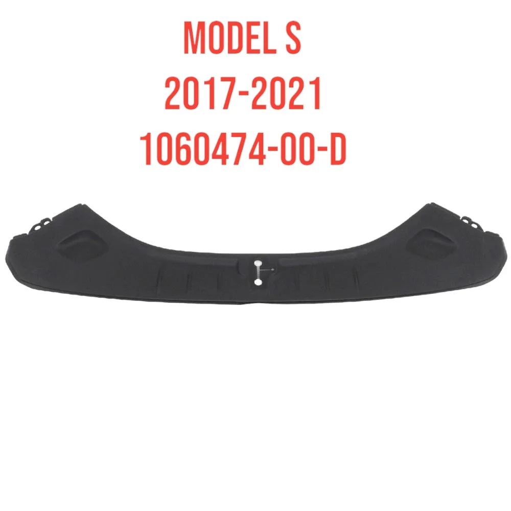 

For TESLA Model S 2017-2021 Frunk Lock Cover 1060474-00-D Front Bumper Lower Guard Board OEM Parts High Quality