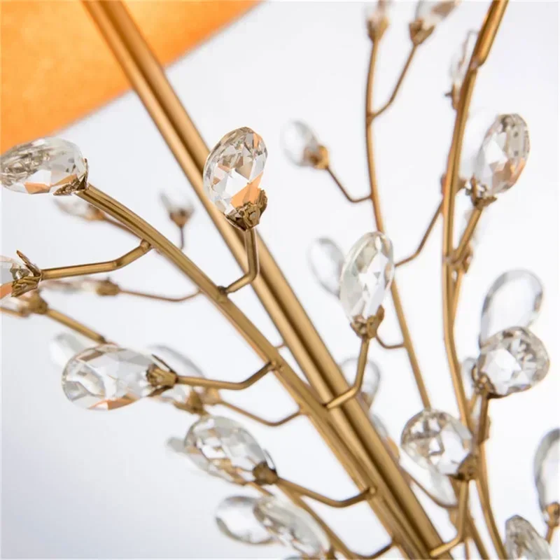 GISELLE Creative Table Lamp Modern LED Crystal Branch Decorative Desk Light for Home Bedside Bedroom