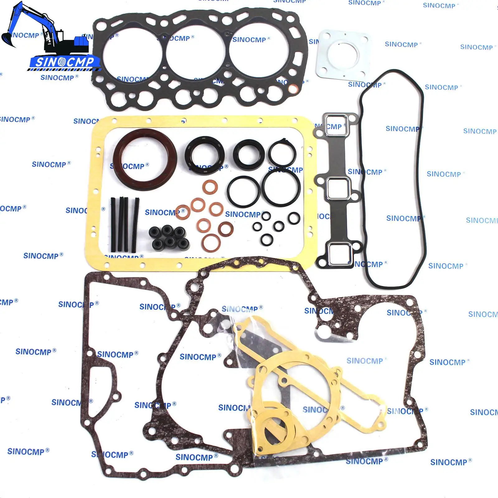 L3E Engine Gasket Kit MD008883 MD115472 30L9415010 MD016317 301L01-01102 For Mitsubishi Diesel Tractor Loader Generator