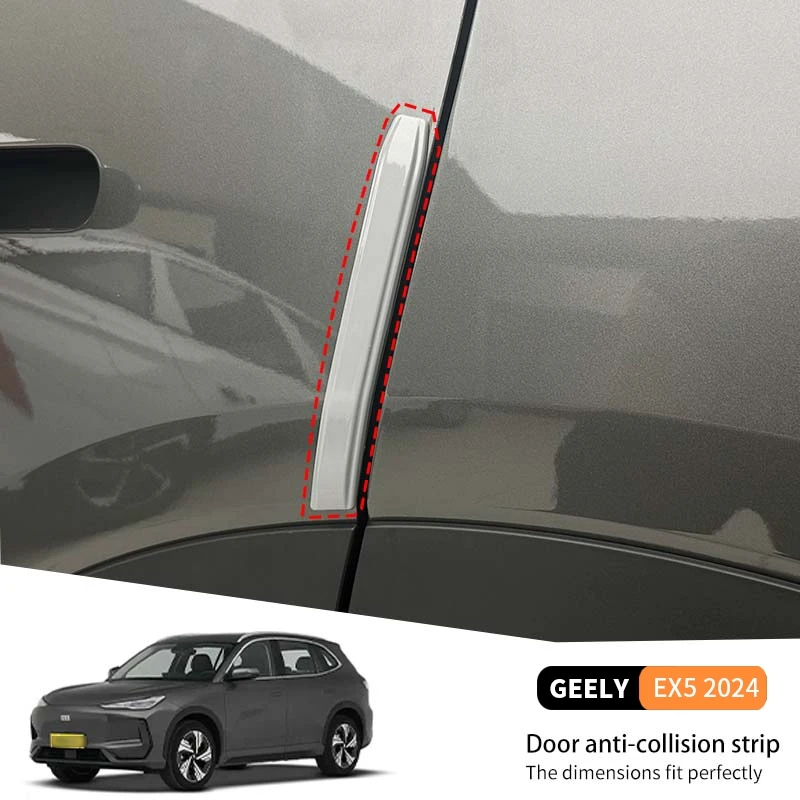 

4Pcs For Geely EX5 2024 Car Door Anti-collision Strip ABS Anti-Scratch Wear Resistant Protective Sticker Exterior Accessories