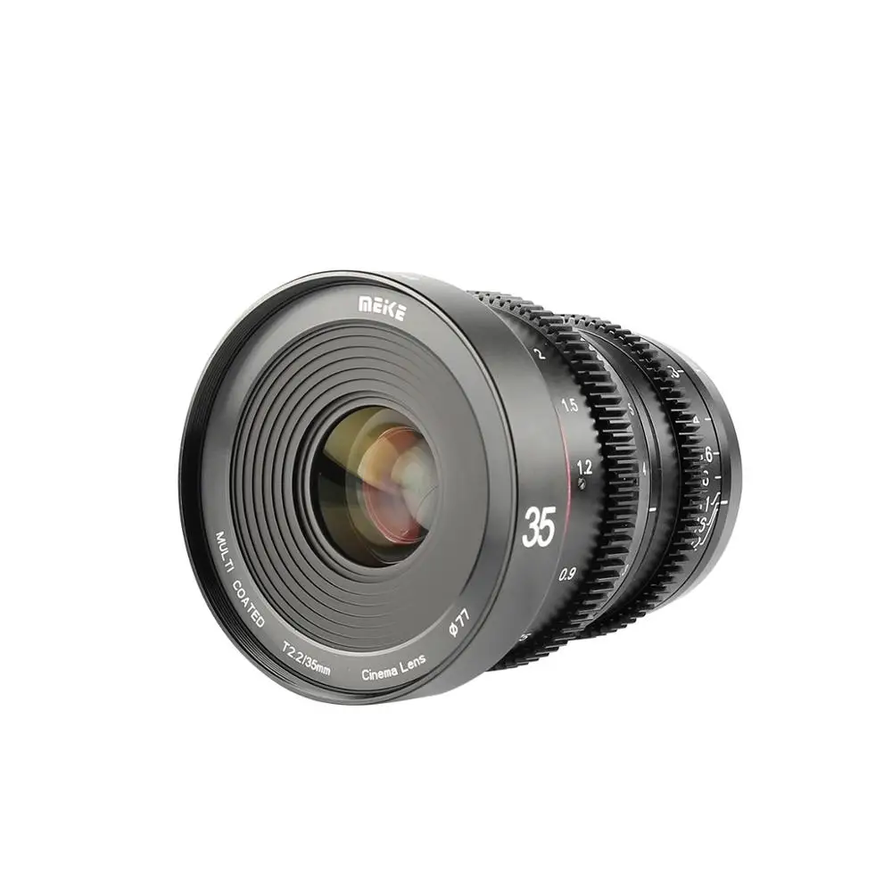 MEIKE MK 35MM T2.2 lente de cine de enfoque Manual APS-C M4/3 lente de cámara de montaje para OLYMPUS BMPCC 4K 6K GH5