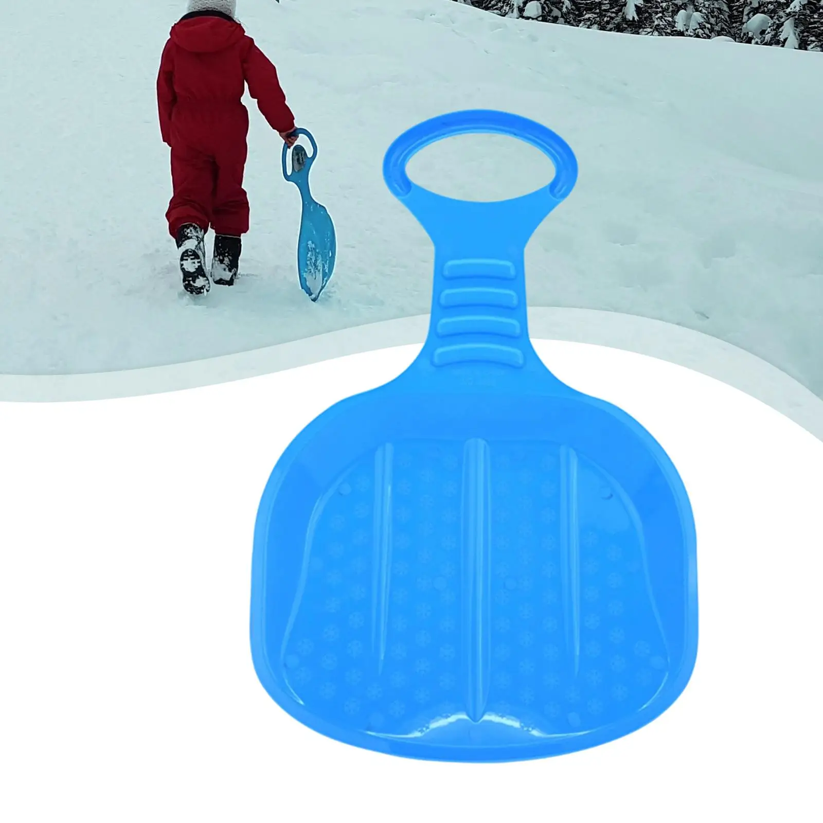 

Kids Snow Sled Board Toboggan 12.99x19.69x1.97inch Lightweight Sand Boarding