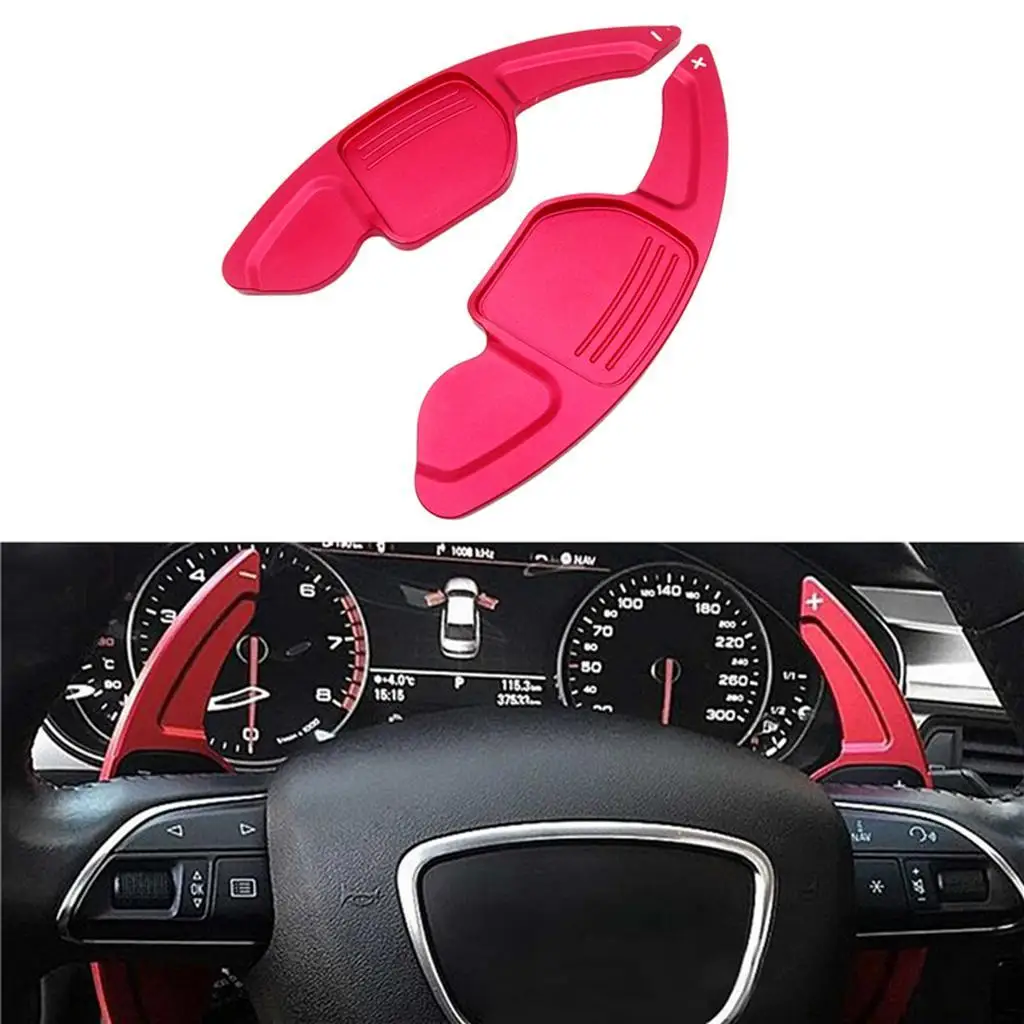 

Pair Aluminum Alloy Car Steering Wheel Paddle Shifter Interior Decoration Accessories for A3 A4L A5 A6 A7 A8 S5 Q5