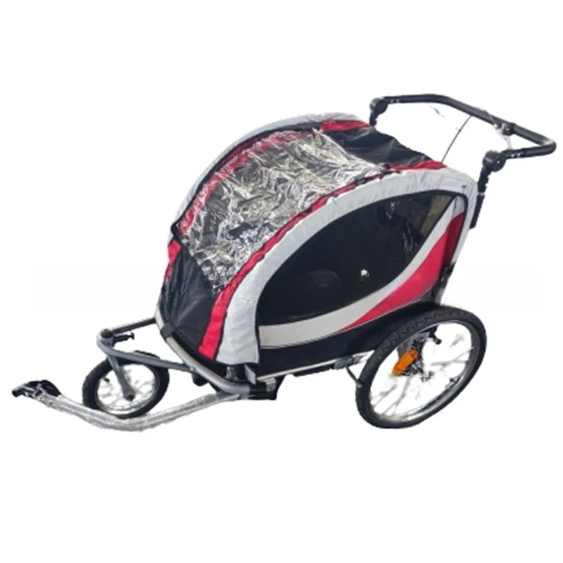 

Foldable pet dog cat bicycle trailer cart riding trailer