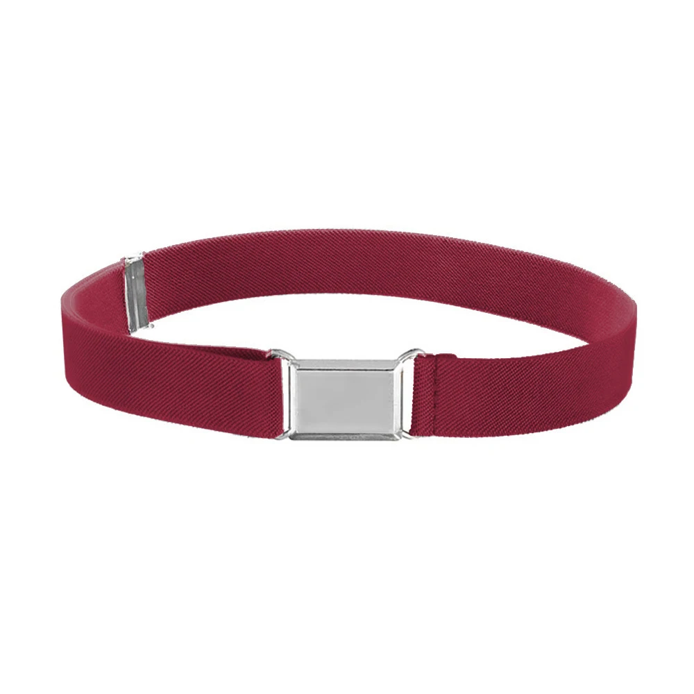 1 stücke Kinder Elastische Gürtel Junge Mädchen Einstellbare Elastische Leinwand Bund Stretch Taille Gürtel Mit Schnalle Student Gürtel Neutral gürtel – Detail 7