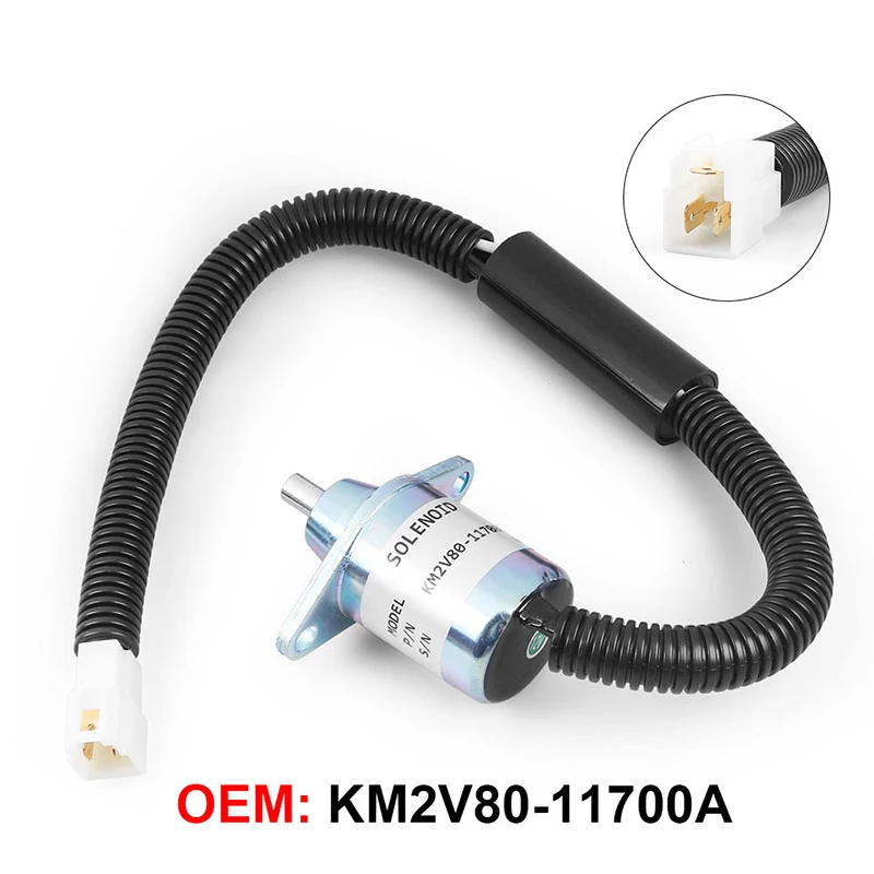 

flameout solenoid valve12V KM2V80-11700A flameout switchOil stop solenoid valve flame extinguishercar engine parts