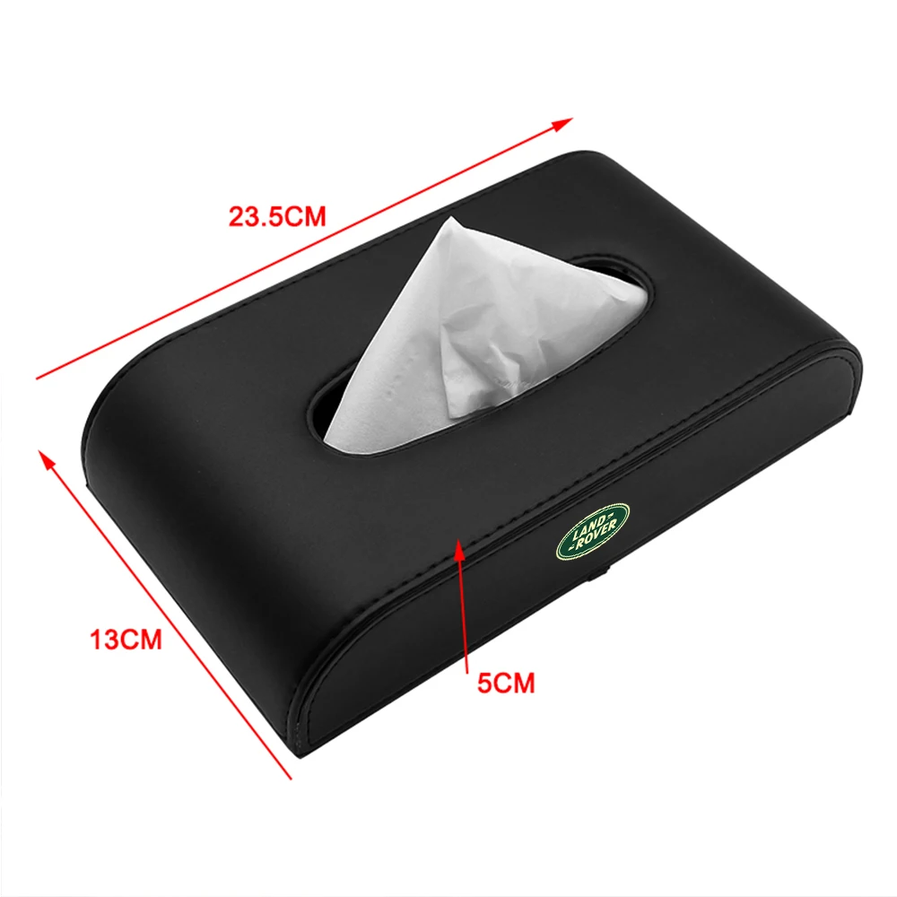 For Landrover SVR Discovery Velar Evoque Defender Range Rover L322 Car Tissue Box Center Console Armrest Box Napkin Storage Case