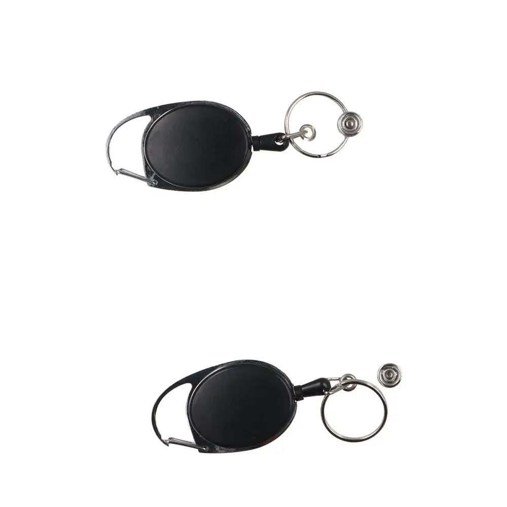 Horizontal Half Card Holder Easy Pull Buckle Credit Card Retractable Badge Reel Bank Cards Card Protector Name Card Cover