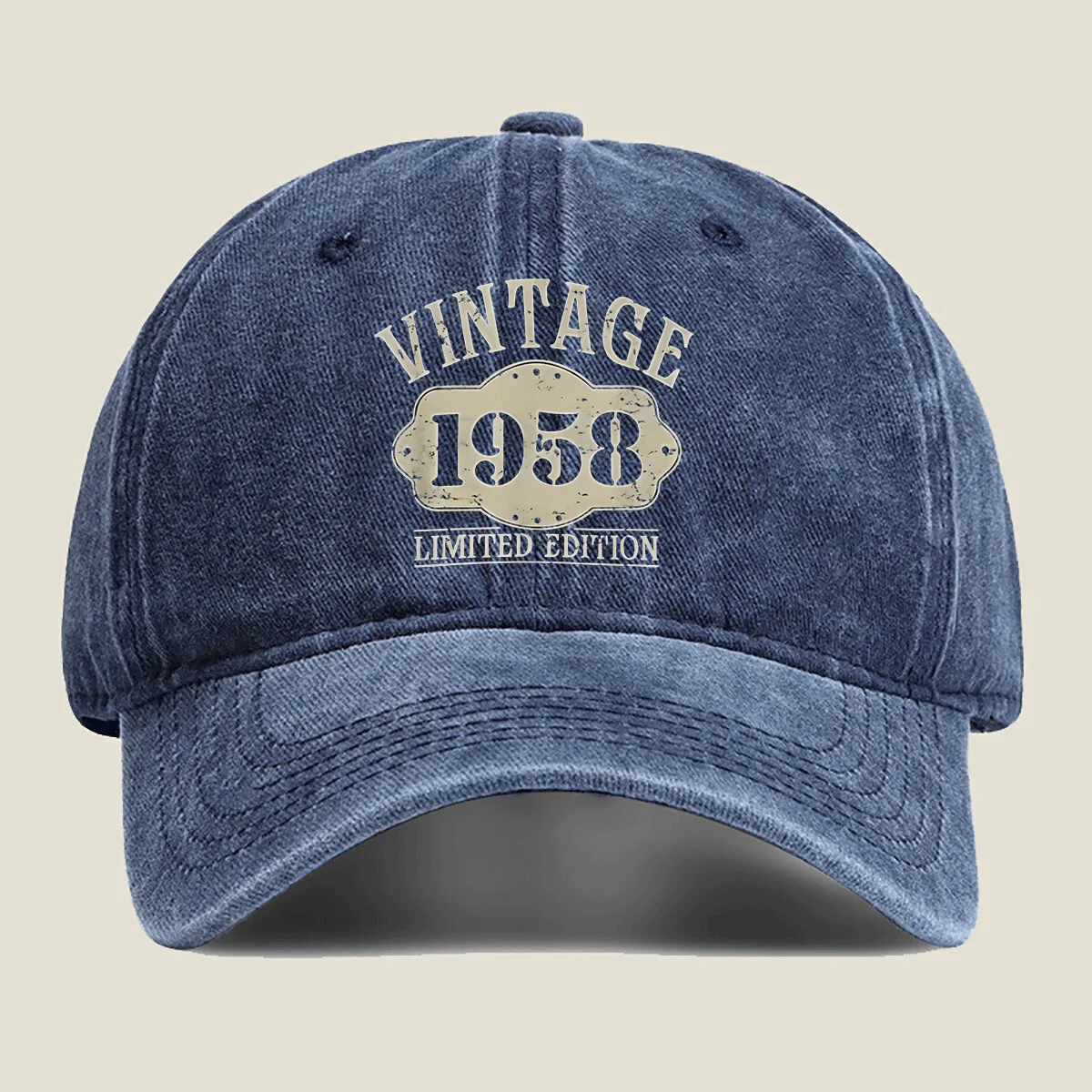 Vintage-1958-Limited-Edition-Washed-Baseball-Cap-Unisex-Casual-Sun-Protection-Cap-for-Birthdays-Anniversaries