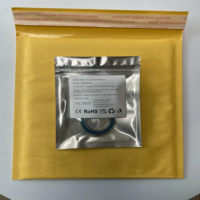 10PCS 6805 2RS 베어링 25*37*7mm ABEC-7 미터법 얇은 섹션 볼 베어링 파란색 밀봉 6805RS 61805RS 6805 RS