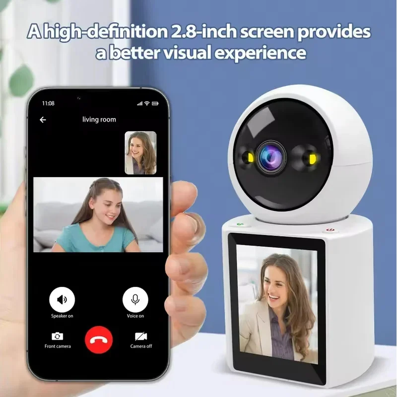 3MP Baby Monitor with Camera Wifi Baby Nanny Security Cam Auto Tracking Home Video Call Wireless CCTV PTZ IP Surveillance Camera