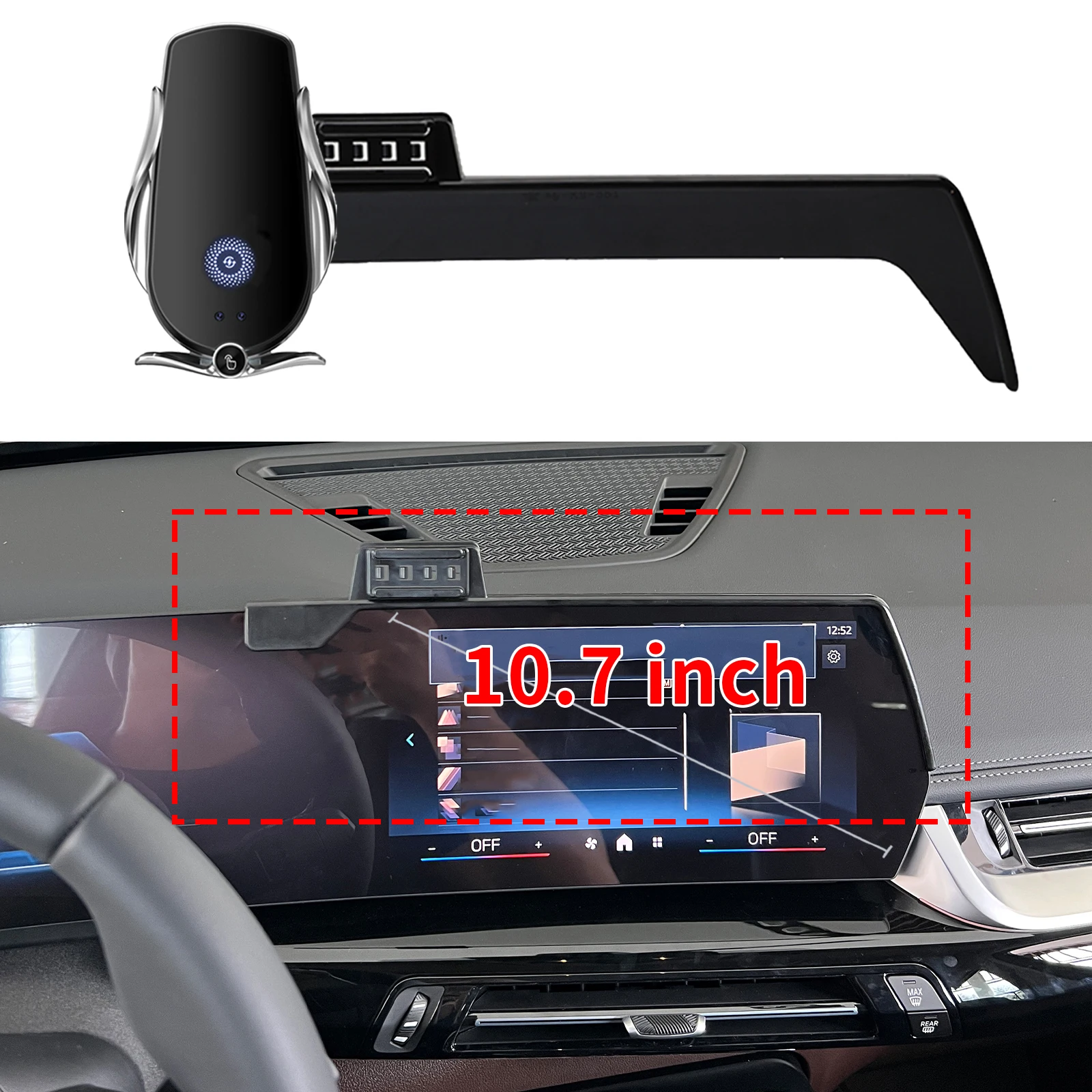 

fit for BMW X2 2023 2024 2025 2026 ix2 Custom Fit Phone Holder Mount Dashboard Screen Base No Drill Car​​ accessoires