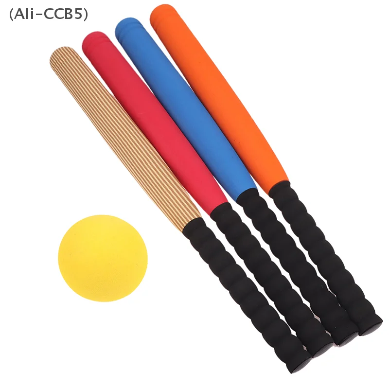 EVA Baseball Bats and Baseballs Indoor Outdoor Parent-child Sports Toys Set Color Random