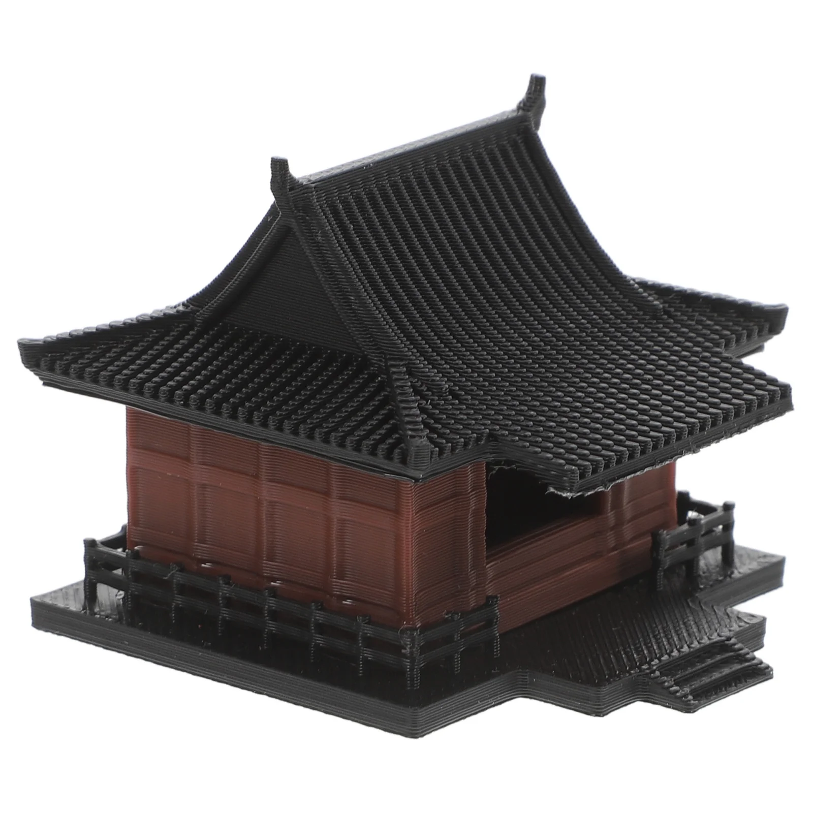 

Mini Chinese Pavilion Ornament Decorative for Garden Bonsai Fish Tank Aquarium Micro Landscape Traditional Style
