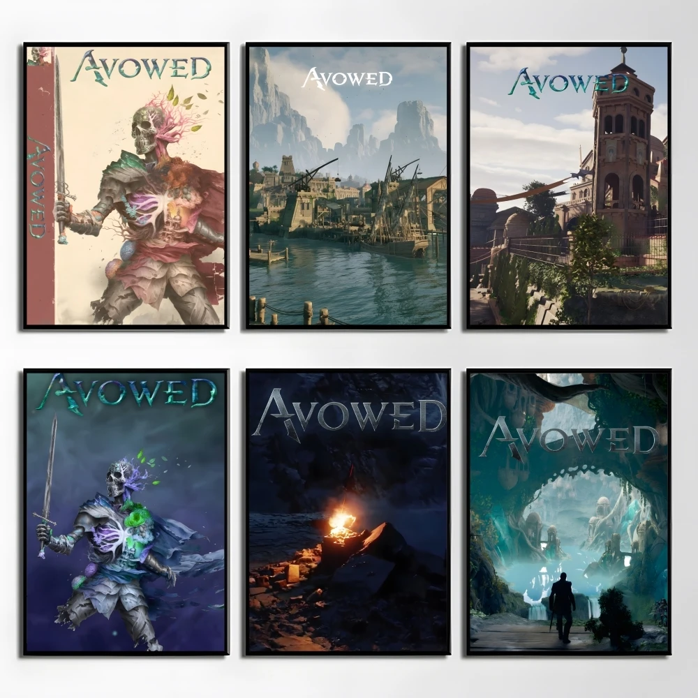 

Video Game A-Avowed Poster Elegant And Affordable Wall Art Stickers For Dormitory Living Room And Bedroom Spaces