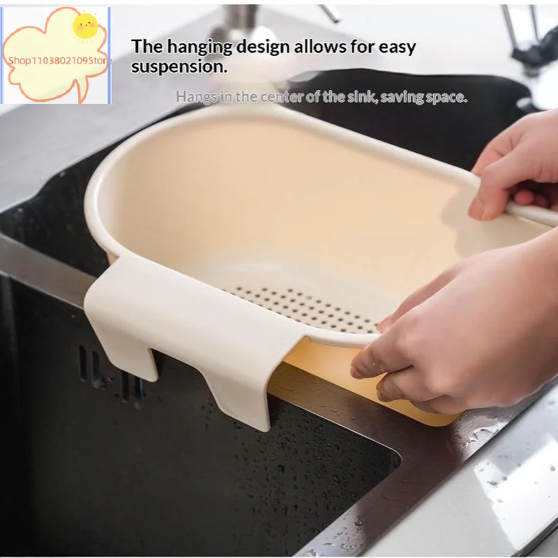 【HT】Kitchen Selfstanding Drain Sink Leftover Soup Juice Garbage Filter Storage