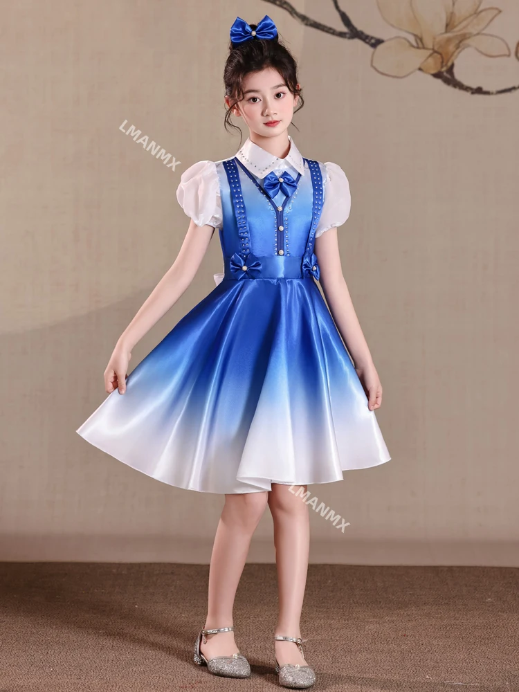 زي أداء الأطفال، تلاوة الشعر الوطني الأحمر، زي جوقة المدرسة الابتدائية، زي الرقص وشاح أحمر