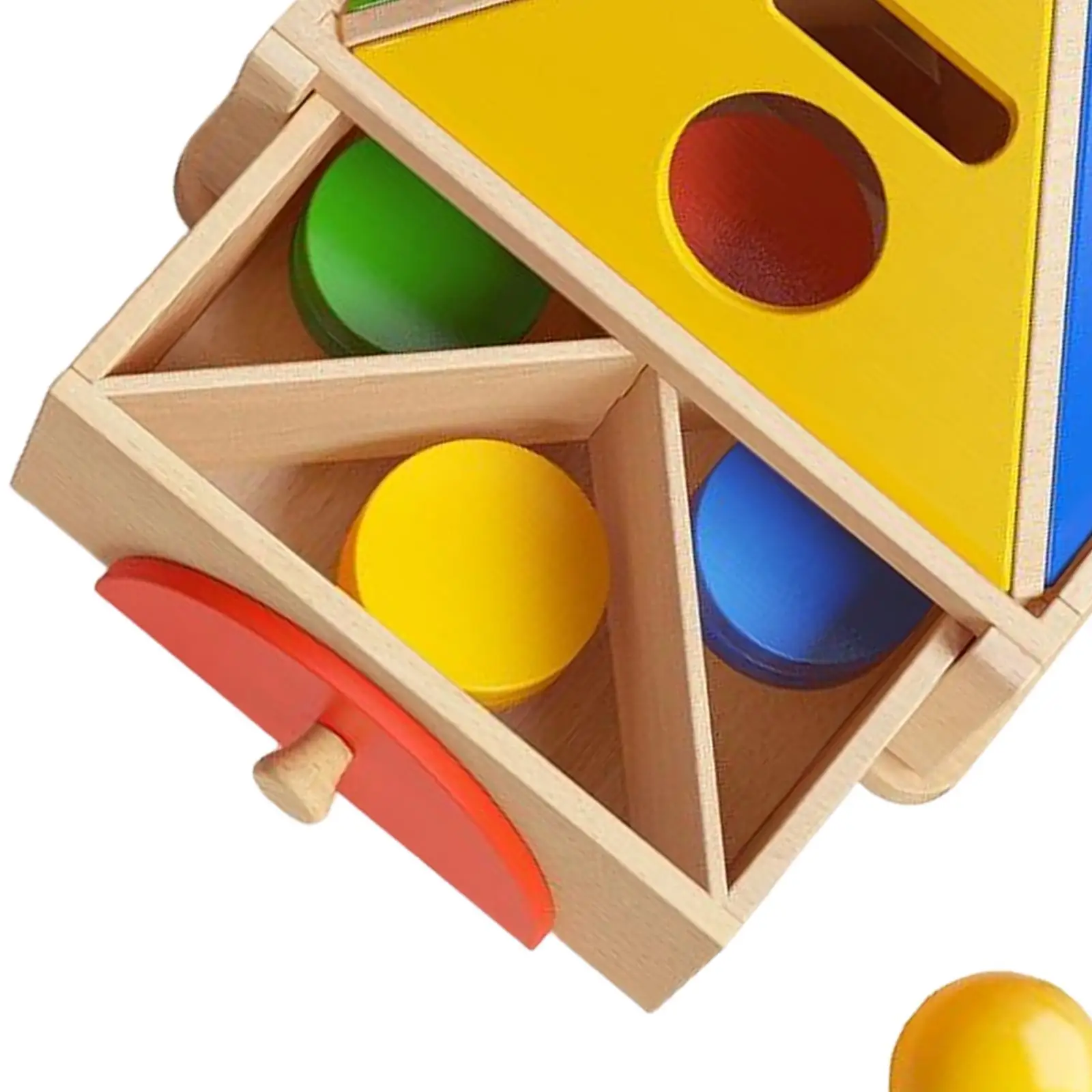 Color Shape Sorter Toy Montessori Toys Class Activity,Wooden,Colorful,Sorting Matching Toys Color Shape Sorting Box for Gifts