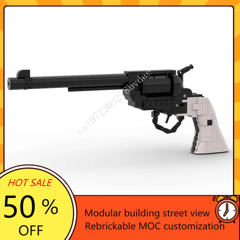 

271PCS MOC City Colt SAA Model 1873 Cavalry Revolver Accessories Home Assembly Technical DIY Sets Friends Christmas Toys Gifts