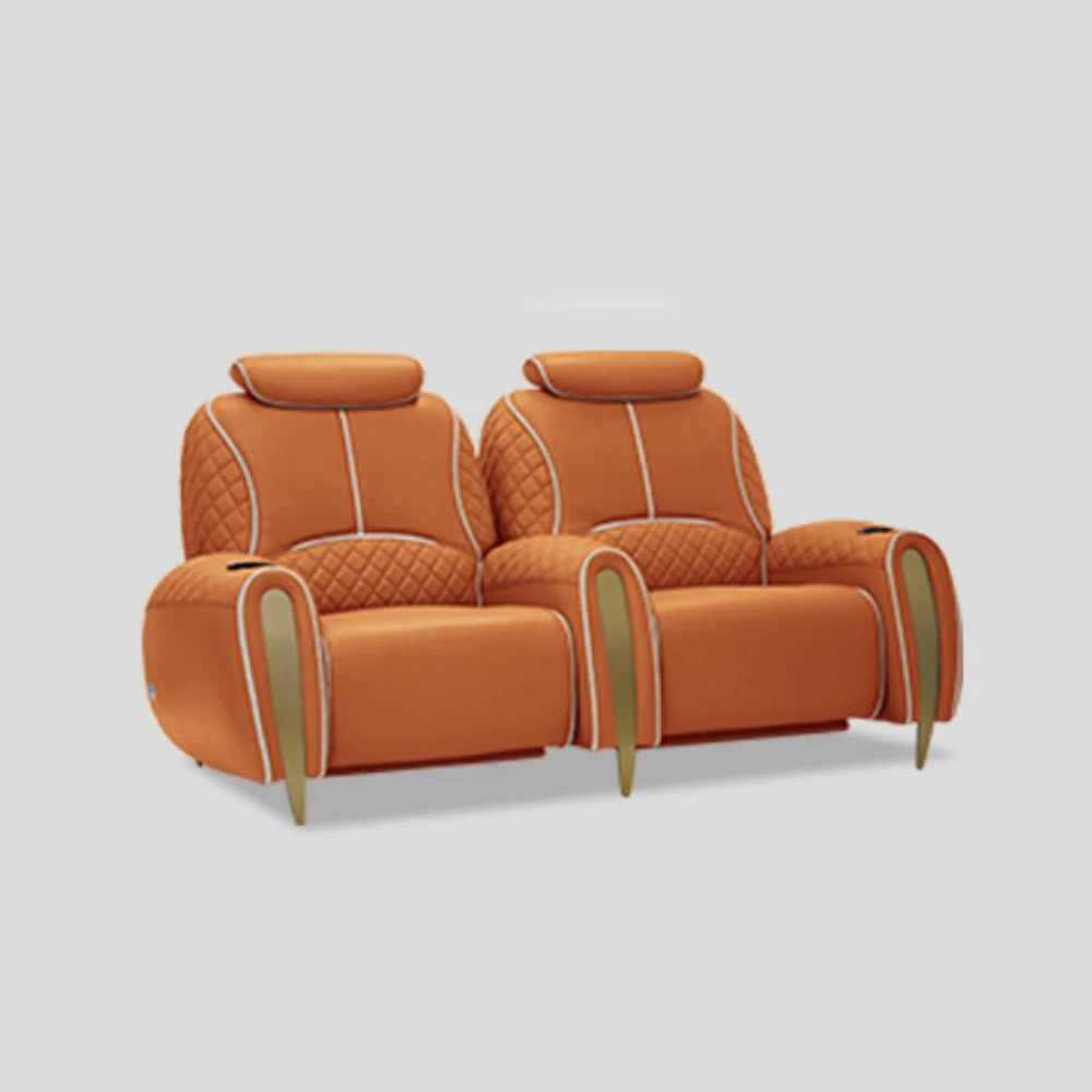 

Customizable Luxury Electric Recliner Theater Seating Sofa – Modern Home Theater Chairs with LED