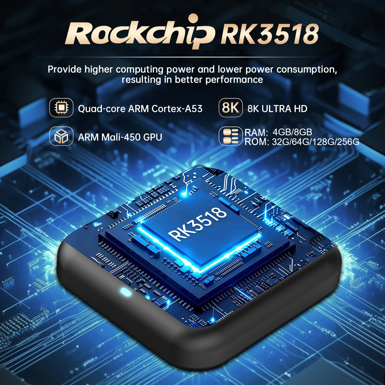 Android 14 TV Box Q18 RK 3518 8K BT5.4 Wi-Fi6 HDR10+ 32G 64G 128G 256G Голосовой удаленный медиаплеер Google Netflix YouTube Dual Wi-Fi