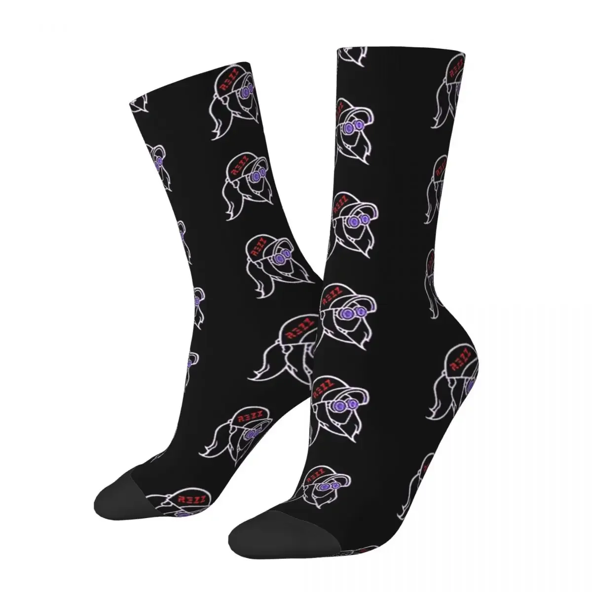 

Rezz Dj Record Producer Best Logo Socks Harajuku Super Soft Stockings All Season Long Socks for Man's Woman's Birthday Present