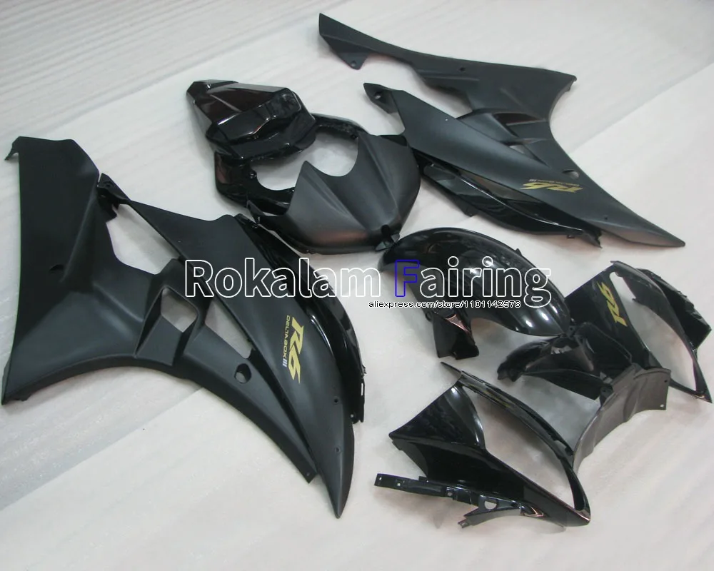 New Arrival Fairing For Yamaha YZFR6 Black Bodywork 2006 2007 YZF R6 07 YZF-R6 Motorbike Cowling (Injection molding)