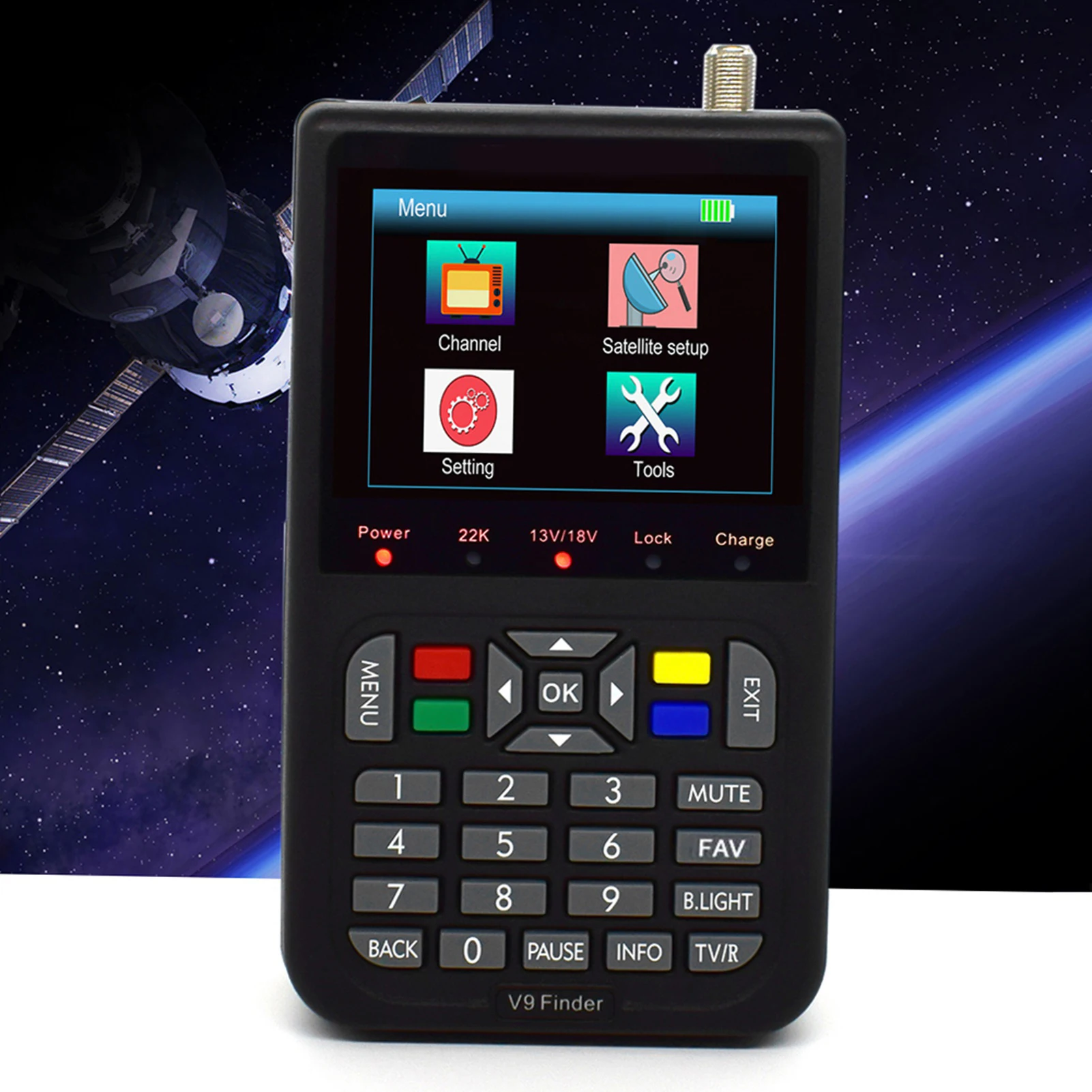 

V9 Finder Digital Satellite Finder LCD Satellite Finder Digital Satellite Signal Finder Meter Satellite Meter Satellite Finder