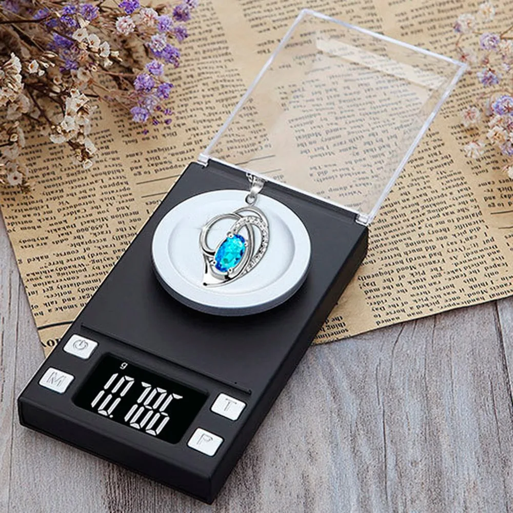 

Портативные ювелирные весы черного цвета с ЖК-дисплеем, пластиковые, цифровые, карманные, для взвешивания золота