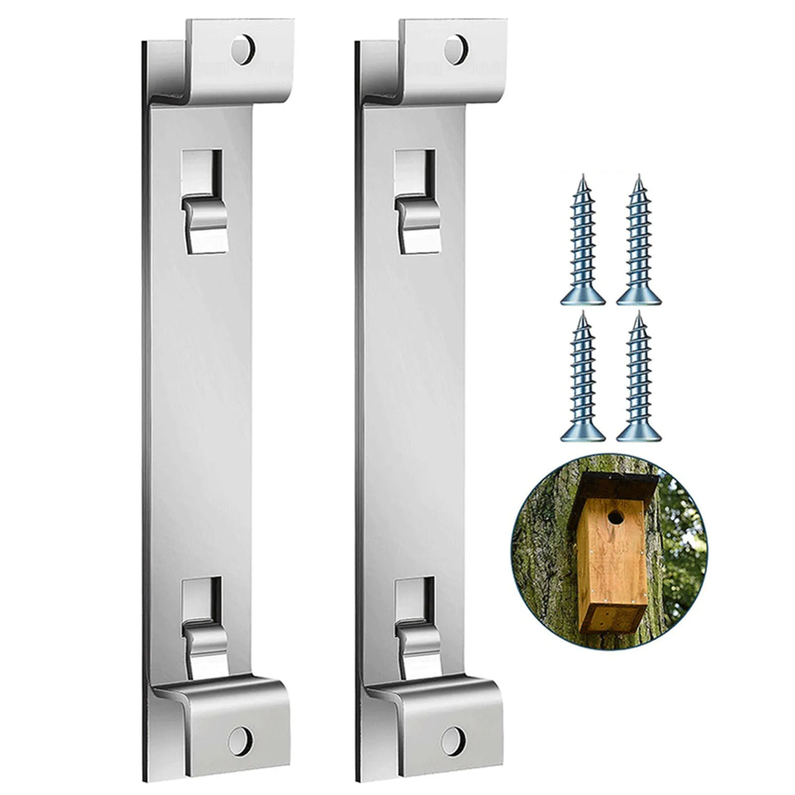 

Birdhouse Mounting Bracket Wall Hanger Feeder Hanging Arm Coat Fixture Support Cage Stainless Steel for Garden Yard Accessories
