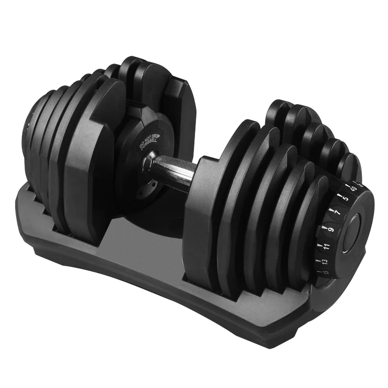 

Customizable 25lb Cast Iron Free Weight 5 in 1 Smart Home Exercise Adjustable Dumbbell with Glide to Adjust Weight