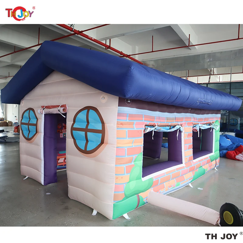 Tienda inflable de la cabina de la casa de Navidad de la gruta de Santa del invierno del nuevo diseño