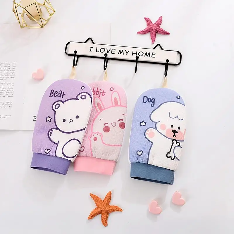 Bath Towel For Women Only Strong Back Rubbing Fantastic Exfoliating Accessories Not Hurt Skin Home Cartoon Cute Bath Gloves