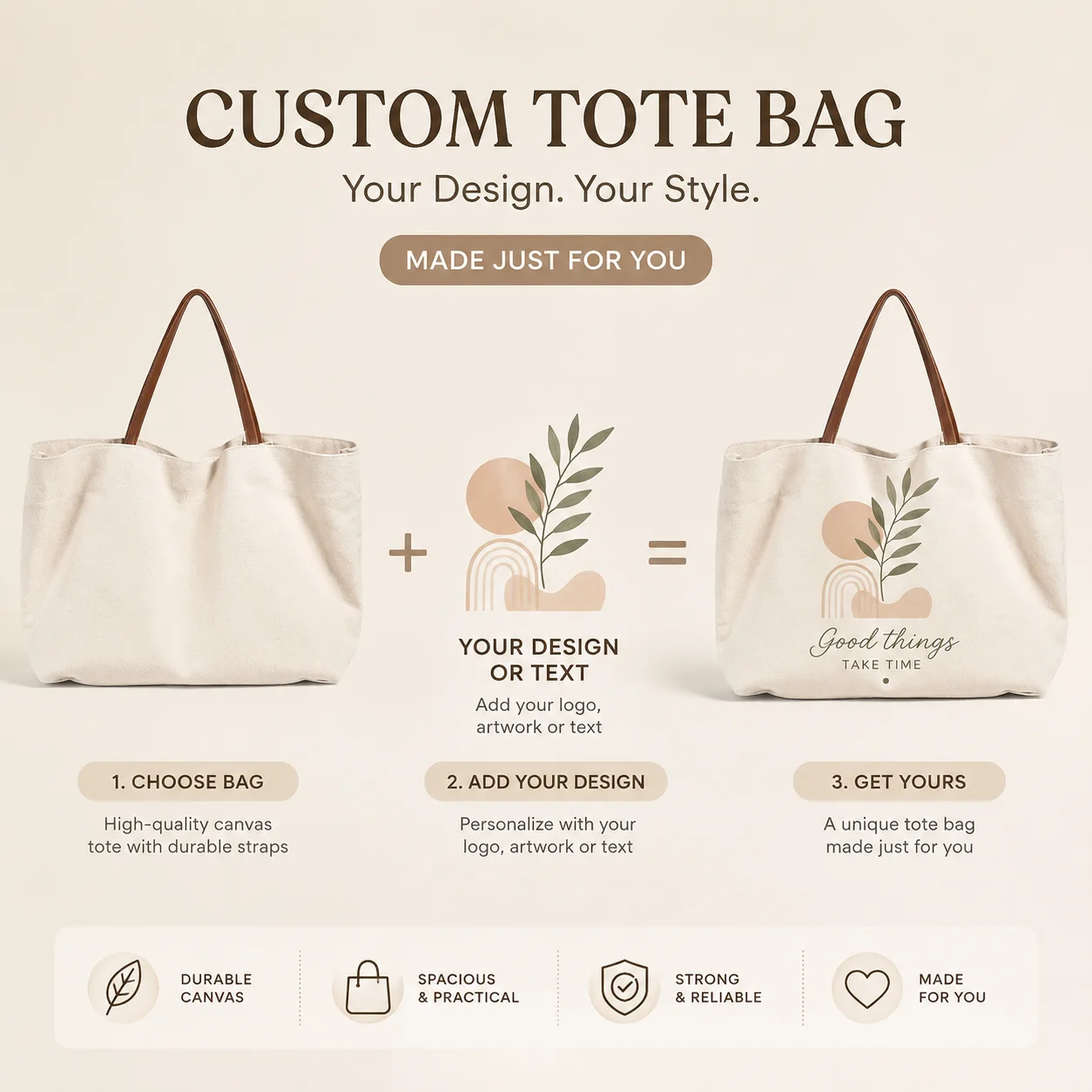 Geestock Tas Tote Kanvas Kusto - Photography Job ulasan dan harga